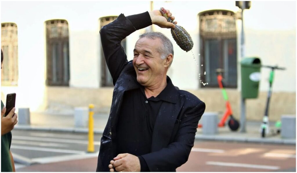 Gigi Becali, moment fabulos pe străzile din Capitală