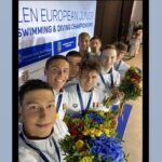 David Popovici, alături de colegii din ştafetă