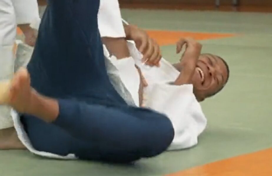 Kylian Mbappe, pe tatami la judo
