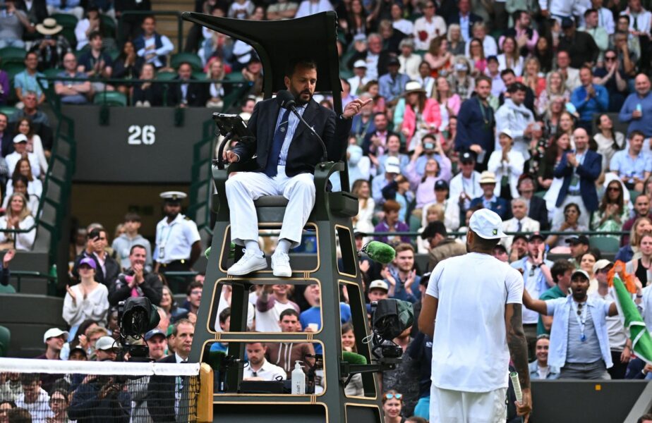 Ce amendă a primit Nick Kyrgios după ce a făcut un scandal monstru la Wimbledon 2022! Australianul l-a jignit pe arbitru: „Ești prost?!”