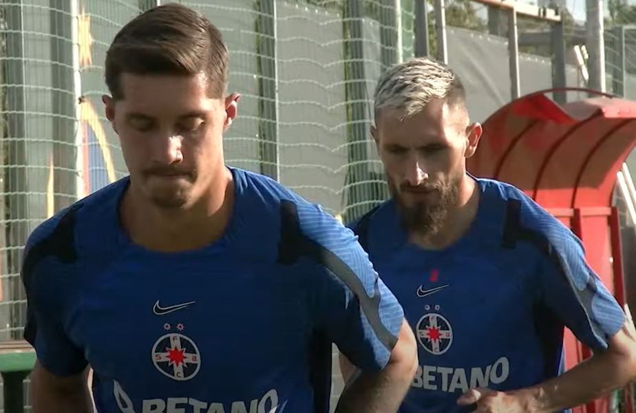 David Miculescu și Bogdan Rusu, primul antrenament la FCSB! Cei doi jucători prezentați azi de Gigi Becali trag tare înaintea meciului cu Dunajska Streda