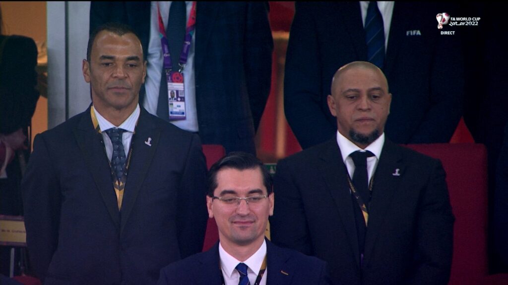 CM 2022 | Imagini fabuloase cu Răzvan Burleanu la meciul Brazilia – Elveţia. Cum a fost surprins lângă două legende ale Selecao