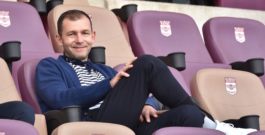 Bogdan Lobonț, în mijlocul fanilor lui AS Roma, la finala Europa League cu Sevilla