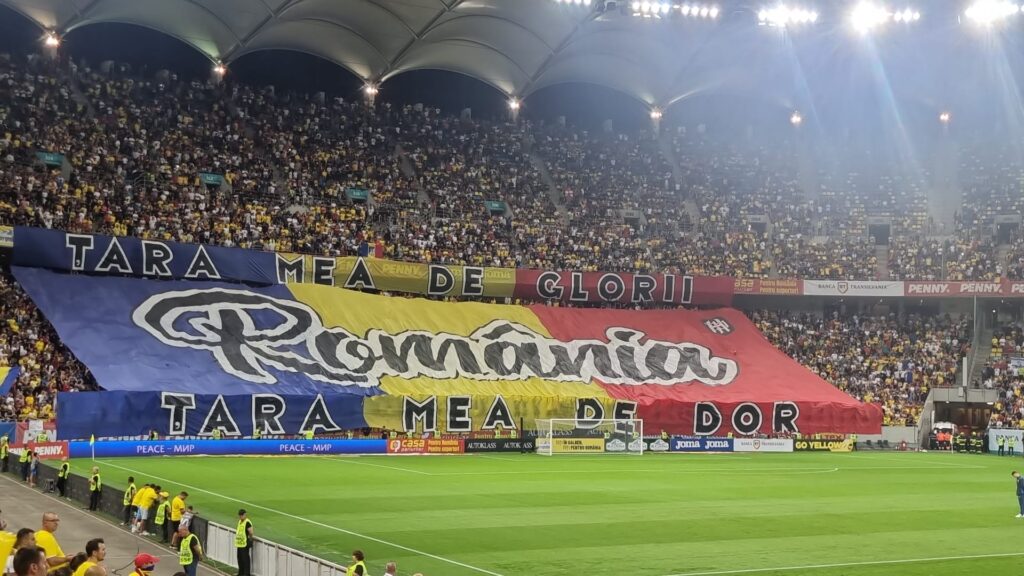 Atmosferă fabuloasă la România – Israel! Momente emoţionante în timpul intonării imnului