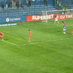 Partida dintre Farul și UTA a fost afectată de o ploaie torențială / Captură Digi Sport
