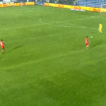 Partida dintre Farul și UTA a fost afectată de o ploaie torențială / Captură Digi Sport