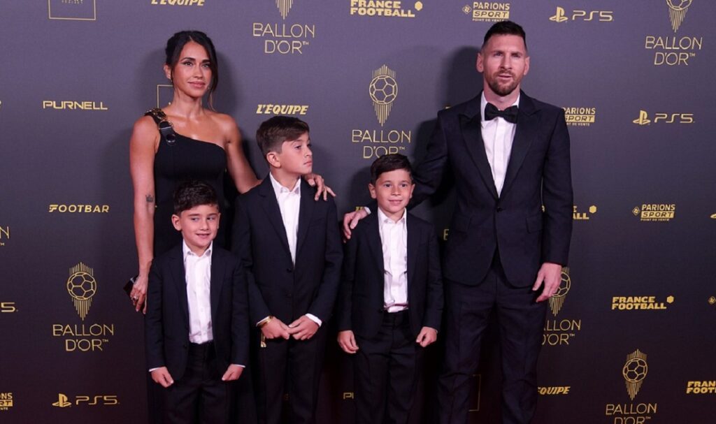 Lionel Messi, Antonela Roccuzzo şi copiii lor