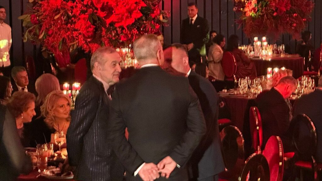 Imagini rare cu Gigi Becali la cununia lui Ianis Hagi cu Elena Tănase