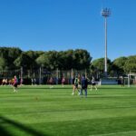 Gestul făcut de Elias Charalambous în faţa lui Florinel Coman. Imagini de la antrenamentul celor de la FCSB