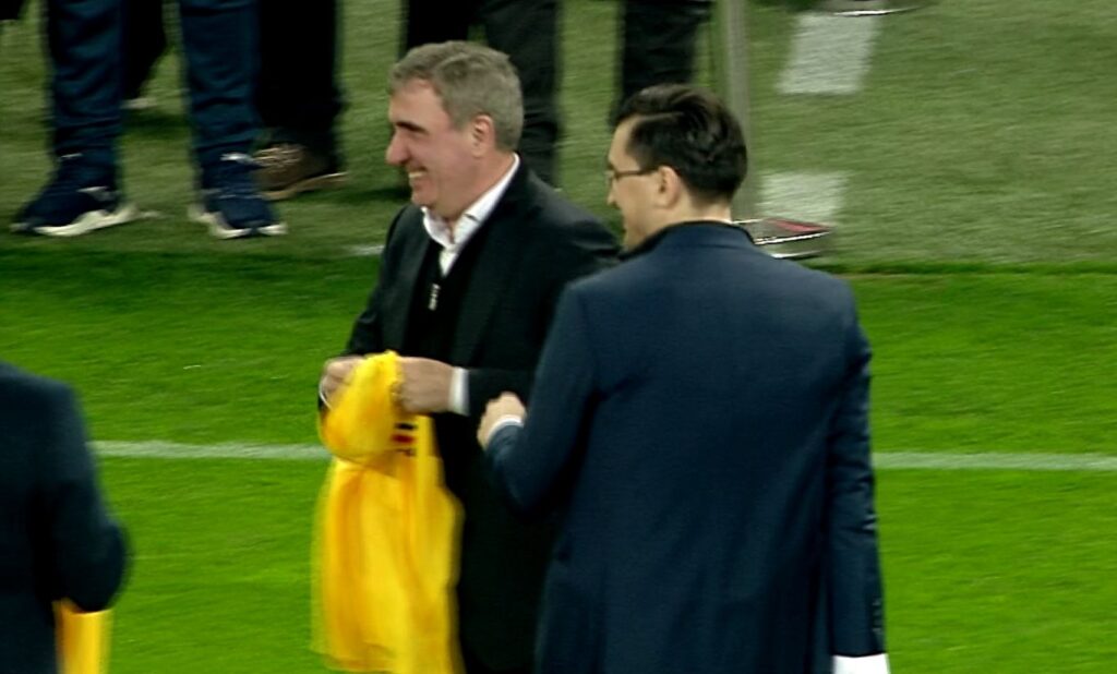 Gică Hagi, Ilie Dumitrescu, Miodrag Belodedici şi Anghel Iordănescu, printre legendele omagiate pe Arena Naţională!