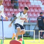 Ultimul antrenament înaintea plecării la Frankfurt / Facebook Echipa naţională de fotbal a României