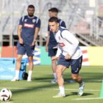 Ultimul antrenament înaintea plecării la Frankfurt / Facebook Echipa naţională de fotbal a României