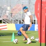 Ultimul antrenament înaintea plecării la Frankfurt / Facebook Echipa naţională de fotbal a României