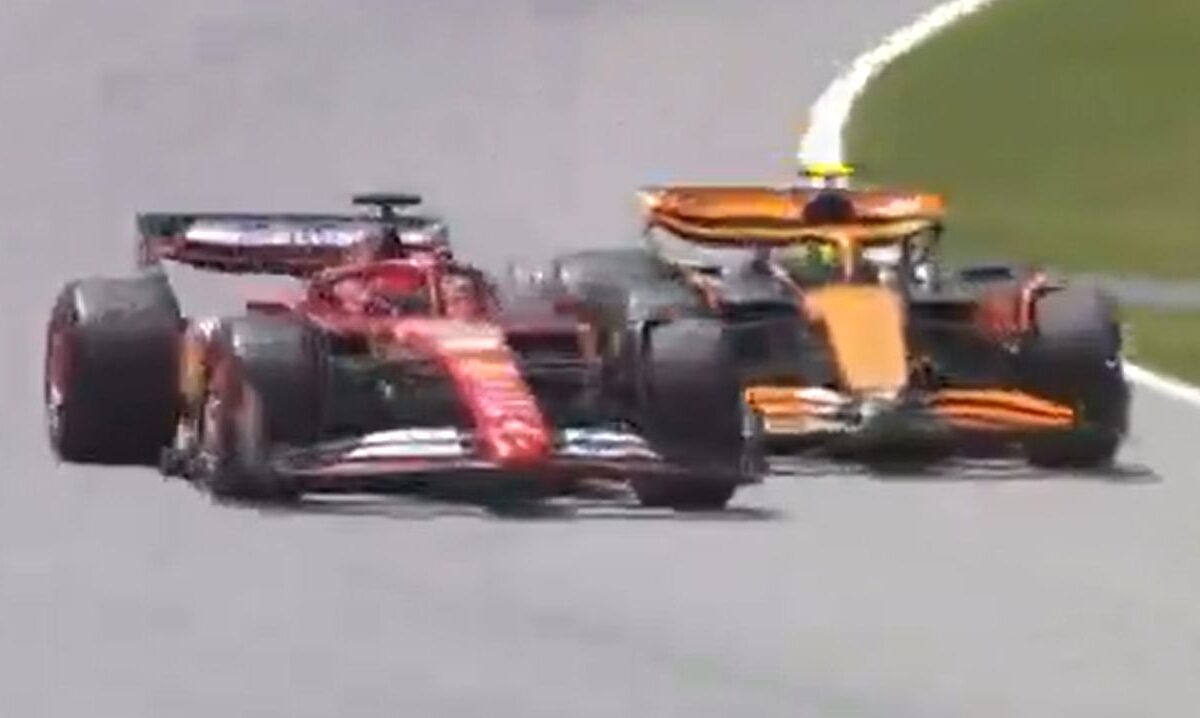Incident între Charles Leclerc şi Lando Norris în a treia sesiune de antrenamente din Spania!