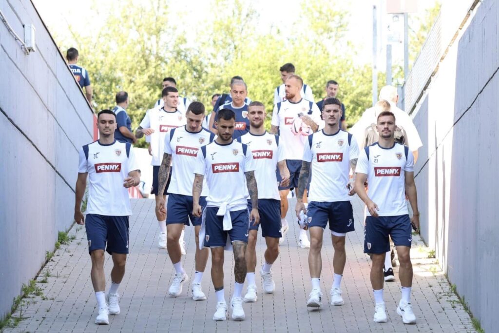 Ultimul antrenament înaintea plecării la Frankfurt / Facebook Echipa naţională de fotbal a României