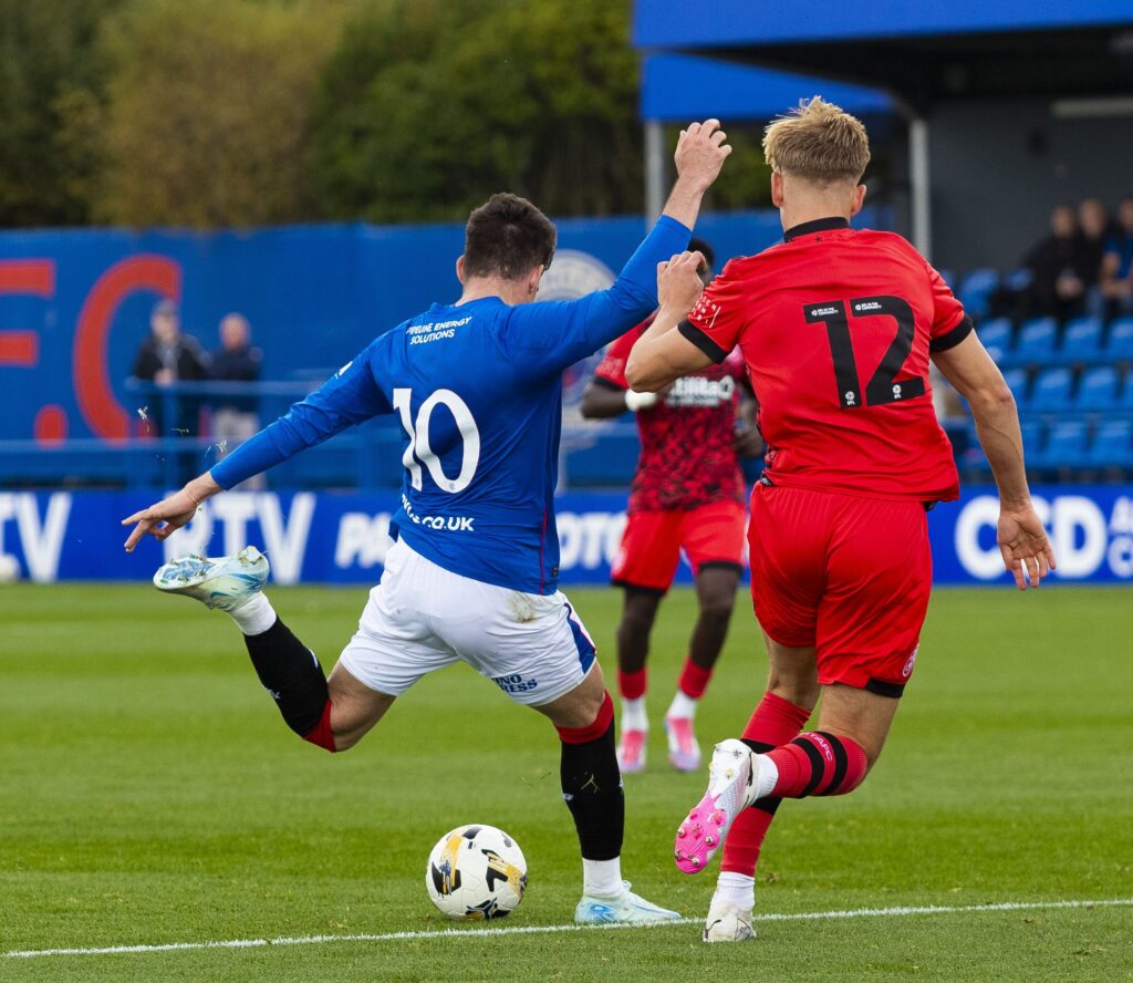 Ianis Hagi, „dublă” şi pasă de gol pentru Rangers B! Fiul lui Gică Hagi a adus victoria echipei sale