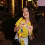 Ce a postat soţia lui Ianis Hagi pe internet, în timpul partidei Rangers-FCSB 4-0. Elena Tănase a șters imediat gafa