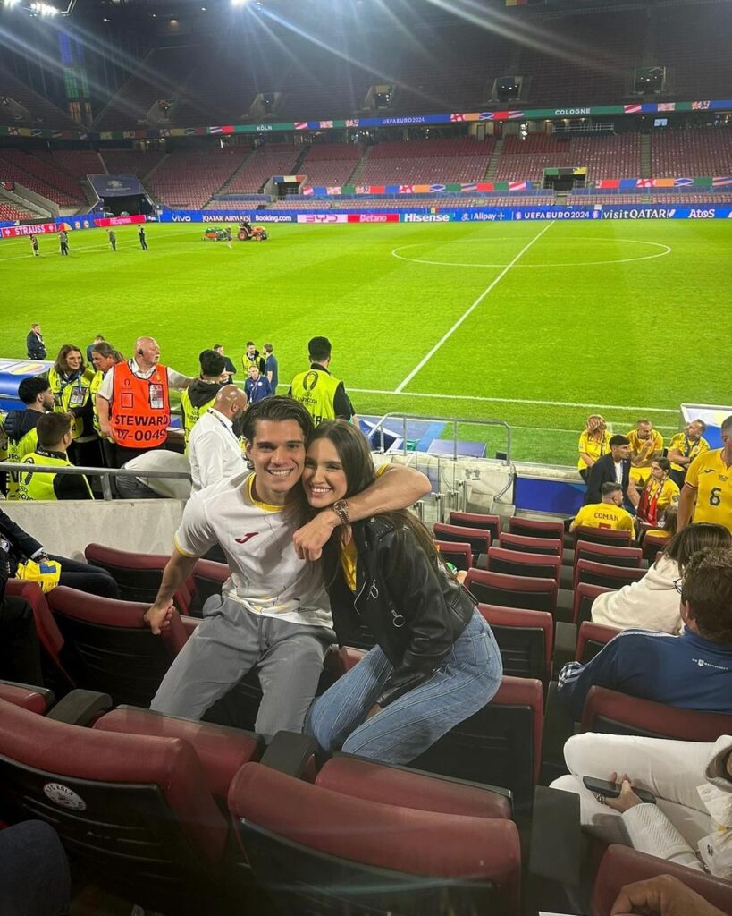Ce a postat soţia lui Ianis Hagi pe internet, în timpul partidei Rangers-FCSB 4-0. Elena Tănase a șters imediat gafa