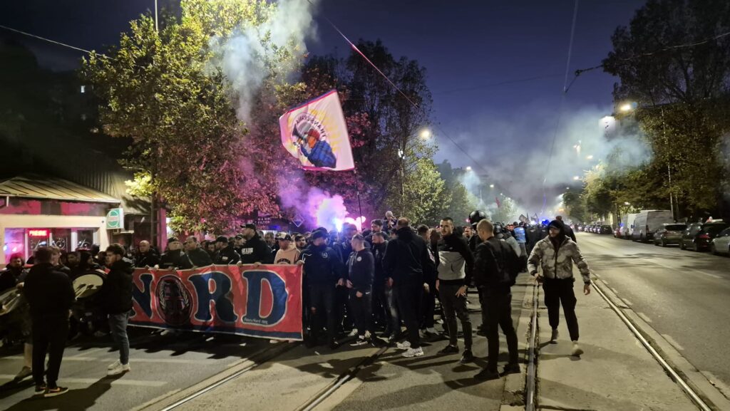 Fanii FCSB, atmosferă incendiară înainte de derby