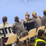Imagini incredibile la Rapid – Gyor! Jucătoarele stau cu pături la partida care se dispută în Sala Polivalentă