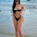 Logodnica lui Ștefan Târnovanu, răvășitoare în costum de baie! Loredana se bucură de o vacanță exotică alături de portarul FCSB-ului