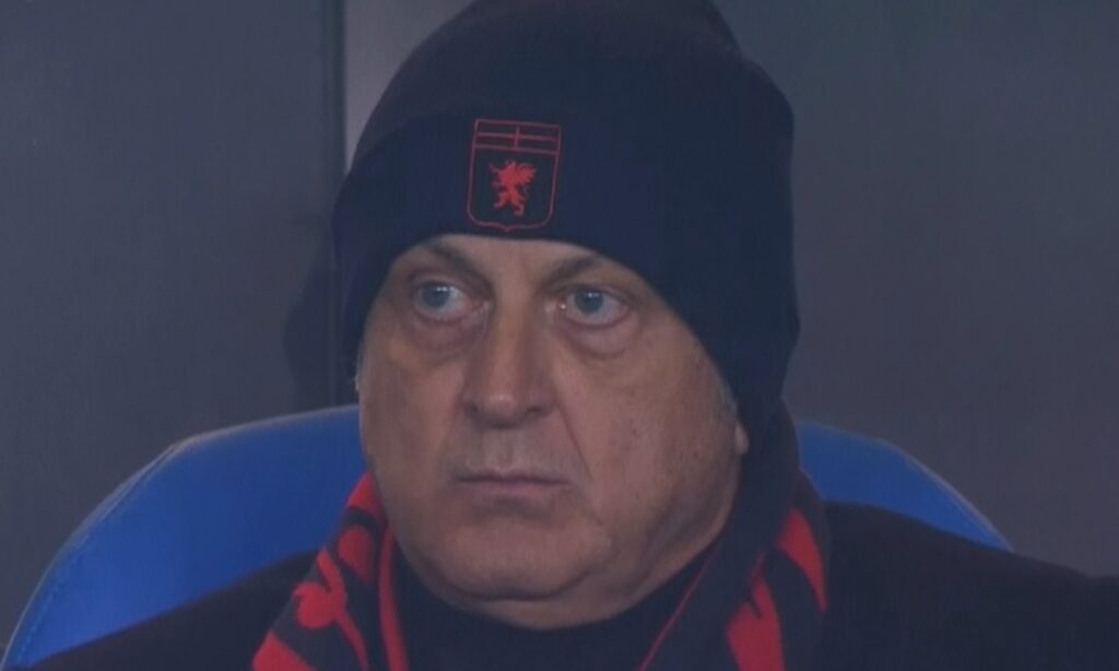Dan Şucu, în timpul meciului Genoa - Monza