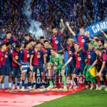Barcelona a primit trofeul de campioană! Catalanii au dat startul petrecerii după înfrângerea cu Villarreal