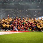 Barcelona a primit trofeul de campioană! Catalanii au dat startul petrecerii după înfrângerea cu Villarreal