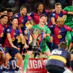 Barcelona a primit trofeul de campioană! Catalanii au dat startul petrecerii după înfrângerea cu Villarreal