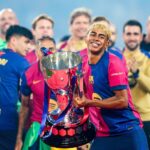 Barcelona a primit trofeul de campioană! Catalanii au dat startul petrecerii după înfrângerea cu Villarreal