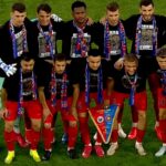 Jucătorii FCSB-ului au intrat pe teren, la meciul cu U Cluj, cu tricouri de campioni!