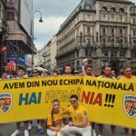 Zidul galben a „ocupat” centrul Vienei! Imagini de senzaţie cu fanii noştri înainte de Austria – România!