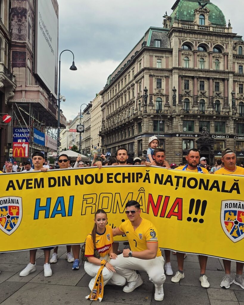 Zidul galben a „ocupat” centrul Vienei! Imagini de senzaţie cu fanii noştri înainte de Austria – România!