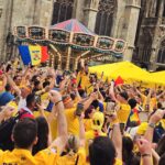 Zidul galben a „ocupat” centrul Vienei! Imagini de senzaţie cu fanii noştri înainte de Austria – România!