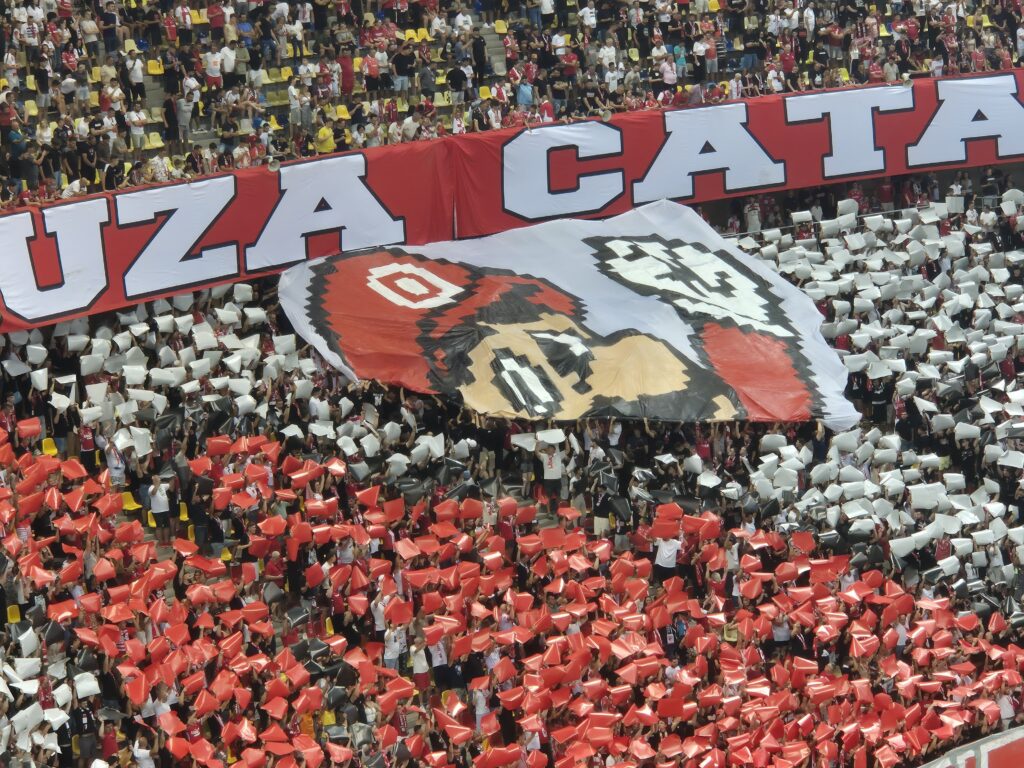 Fanii lui Dinamo, scenografie impresionantă la derby-ul cu FCSB! Imagini de pe Arena Națională