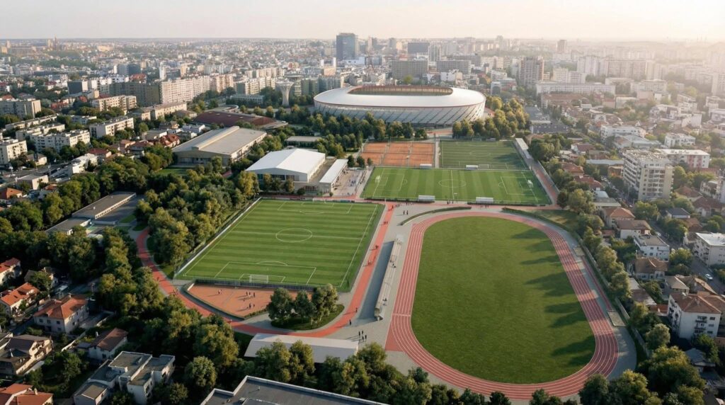 Noi imagini cu stadionul din România, de 117.000.000 de euro! Ce echipă va juca aici din 2028
