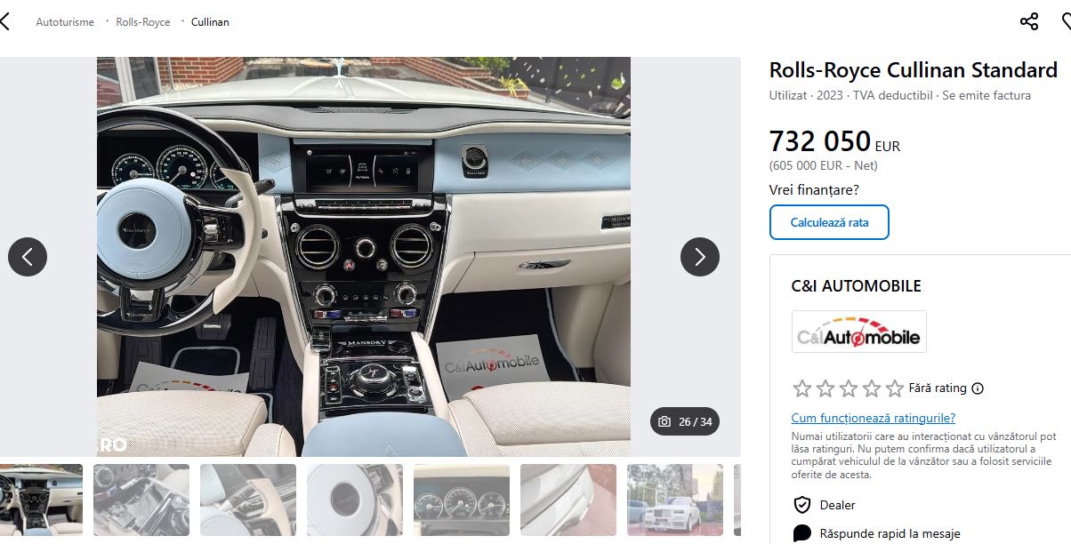 Mirel Rădoi şi-a scos la vânzare maşina de lux. Cum arată bolidul pe care vrea 732.000 de euro