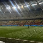 Gazonul de pe Arena Naţională, înainte de Rapid - Dinamo / Antena Sport