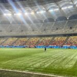 Gazonul de pe Arena Naţională, înainte de Rapid - Dinamo / Antena Sport