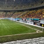 Gazonul de pe Arena Naţională, înainte de Rapid - Dinamo / Antena Sport