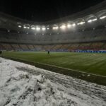 Gazonul de pe Arena Naţională, înainte de Rapid - Dinamo / Antena Sport