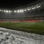 Gazonul de pe Arena Naţională, înainte de Rapid - Dinamo / Antena Sport