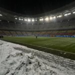 Gazonul de pe Arena Naţională, înainte de Rapid - Dinamo / Antena Sport