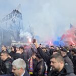 Mirel Rădoi, discurs în faţa fanilor FCSB. Primire emoţionantă cu torţe şi cântece la baza FCSB