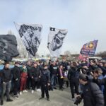 Mirel Rădoi, discurs în faţa fanilor FCSB. Primire emoţionantă cu torţe şi cântece la baza FCSB