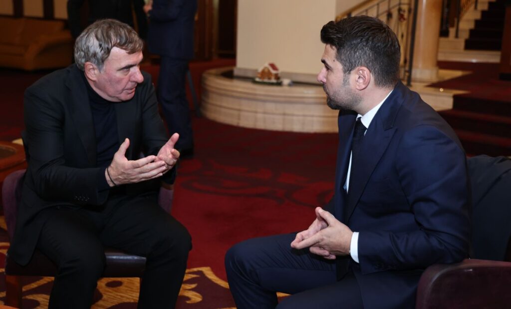 Gică Hagi şi Adrian Mutu