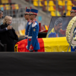 Răzvan și Neli Lucescu, la catafalcul lui Mircea Lucescu