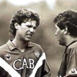 Florin Răducioiu şi Mircea Lucescu