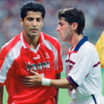 Imagine din meciul dintre Statele Unite şi Iran, de la Mondialul din 1998
