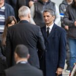 Răzvan Lucescu, la Arena Naţională, acolo unde a fost depus sicriul lui Mircea Lucescu